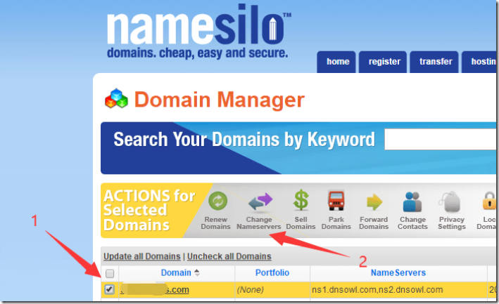 Namesilo域名解析配置详细中文教程